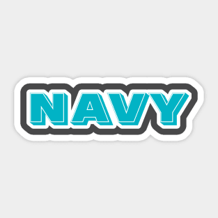 Navy T-Shirt Sticker